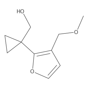 {1-[3-(Methoxymethyl)furan-2-yl]cyclopropyl}methanol结构式