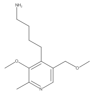 4-[3-Methoxy-5-(methoxymethyl)-2-methylpyridin-4-yl]butan-1-amine Structure