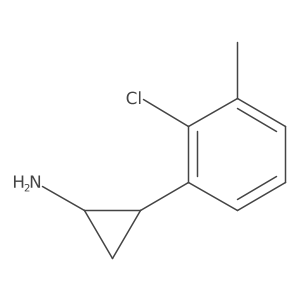 2-(2-Chloro-3-methylphenyl)cyclopropan-1-amine结构式