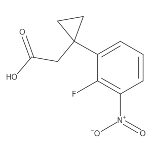 2-[1-(2-Fluoro-3-nitrophenyl)cyclopropyl]acetic acid结构式