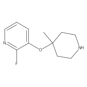 2-Fluoro-3-[(4-methylpiperidin-4-yl)oxy]pyridine Structure