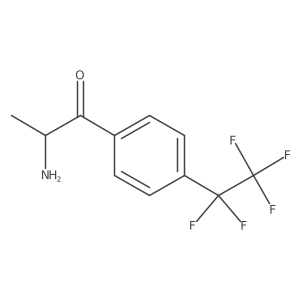 2-Amino-1-[4-(pentafluoroethyl)phenyl]propan-1-one Structure