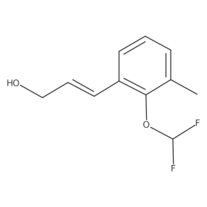 3-[2-(Difluoromethoxy)-3-methylphenyl]prop-2-en-1-ol结构式