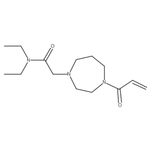 N,N-Diethyl-2-(4-prop-2-enoyl-1,4-diazepan-1-yl)acetamide Structure