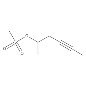 Hex-4-yn-2-yl methanesulfonate Structure