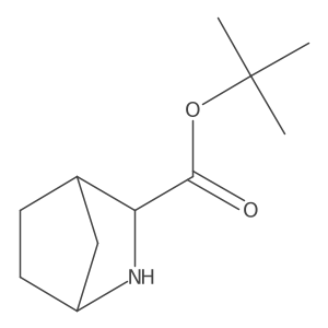 Tert-butyl (1R,3R,4S)-2-azabicyclo[2.2.1]heptane-3-carboxylate结构式