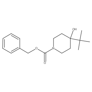 Benzyl 4-tert-butyl-4-hydroxypiperidine-1-carboxylate Structure