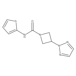 N-(thiophen-2-yl)-3-(2H-1,2,3-triazol-2-yl)azetidine-1-carboxamide结构式