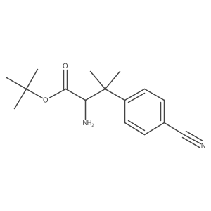 Tert-butyl 2-amino-3-(4-cyanophenyl)-3-methylbutanoate Structure