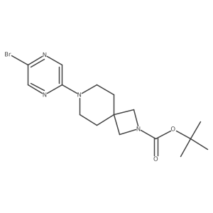 Tert-butyl 7-(5-bromopyrazin-2-yl)-2,7-diazaspiro[3.5]nonane-2-carboxylate Structure