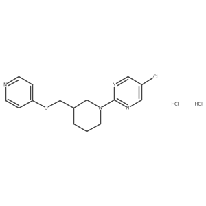 5-Chloro-2-{3-[(pyridin-4-yloxy)methyl]piperidin-1-yl}pyrimidine dihydrochloride Structure