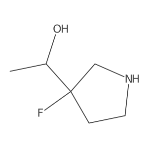1-(3-Fluoropyrrolidin-3-yl)ethan-1-ol结构式