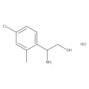 (2R)-2-amino-2-(4-chloro-2-methylphenyl)ethan-1-ol hydrochloride Structure