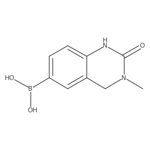 (3-Methyl-2-oxo-1,4-dihydroquinazolin-6-yl)boronic acid结构式