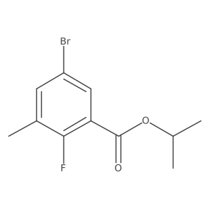 Isopropyl 5-bromo-2-fluoro-3-methylbenzoate Structure