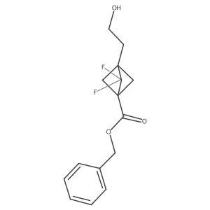 Benzyl 2,2-difluoro-3-(2-hydroxyethyl)bicyclo[1.1.1]pentane-1-carboxylate Structure