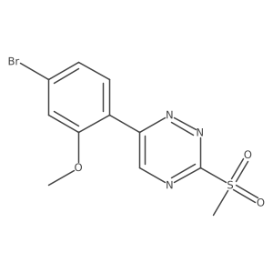 6-(4-Bromo-2-methoxyphenyl)-3-(methylsulfonyl)-1,2,4-triazine结构式