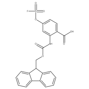 2-({[(9H-fluoren-9-yl)methoxy]carbonyl}amino)-4-[(fluorosulfonyl)oxy]benzoic acid结构式