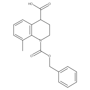 1-[(Benzyloxy)carbonyl]-8-methyl-1,2,3,4-tetrahydroquinoline-4-carboxylic acid Structure