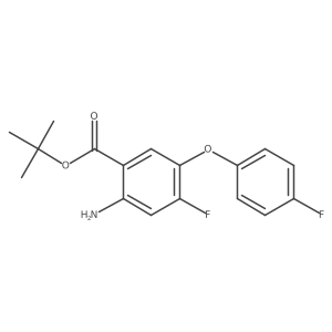 Tert-butyl 2-amino-4-fluoro-5-(4-fluorophenoxy)benzoate结构式
