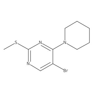 5-Bromo-2-(methylsulfanyl)-4-(piperidin-1-yl)pyrimidine结构式