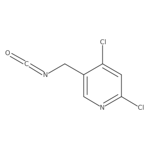 2,4-Dichloro-5-(isocyanatomethyl)pyridine Structure