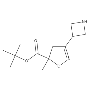 Tert-butyl 3-(azetidin-3-yl)-5-methyl-4,5-dihydro-1,2-oxazole-5-carboxylate Structure