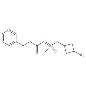 benzyl N-{[(3-aminocyclobutyl)methyl](methyl)oxo-lambda6-sulfanylidene}carbamate结构式