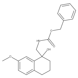 benzyl N-[(1-hydroxy-7-methoxy-1,2,3,4-tetrahydronaphthalen-1-yl)methyl]carbamate结构式