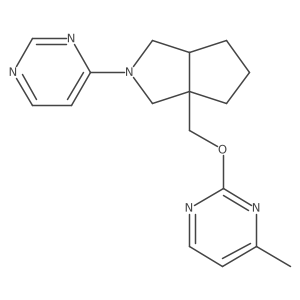 4-(3a-{[(4-Methylpyrimidin-2-yl)oxy]methyl}-octahydrocyclopenta[c]pyrrol-2-yl)pyrimidine结构式