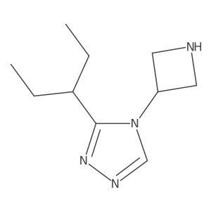 4-(azetidin-3-yl)-3-(pentan-3-yl)-4H-1,2,4-triazole结构式