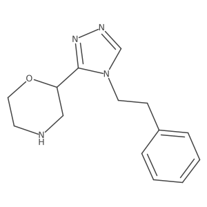 2-(4-Phenethyl-4H-1,2,4-triazol-3-yl)morpholine Structure
