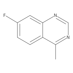7-Fluoro-4-methylquinazoline结构式