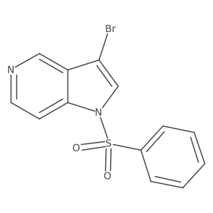 3-bromo-1-(phenylsulfonyl)-1H-Pyrrolo[3,2-c]pyridine结构式