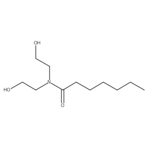N,N-bis(2-hydroxyethyl)heptanamide Structure