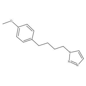 1-[4-(4-methoxyphenyl)butan-1-yl]-1H-1,2,3-triazole结构式