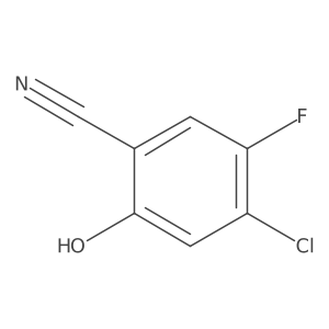 4-Chloro-5-fluoro-2-hydroxybenzonitrile结构式
