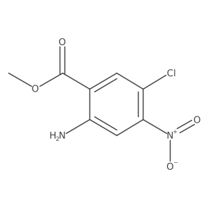 Methyl 2-amino-5-chloro-4-nitrobenzoate结构式