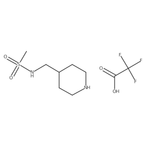 N-(Piperidin-4-ylmethyl)methanesulfonamide, trifluoroacetic acid Structure