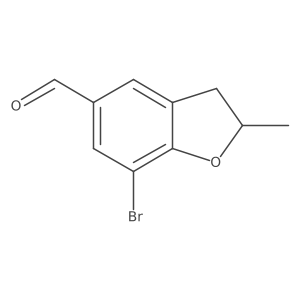 7-Bromo-2,3-dihydro-2-methyl-5-benzofurancarboxaldehyde Structure
