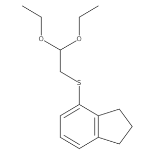 4-[(2,2-Diethoxyethyl)thio]-2,3-dihydro-1H-indene结构式