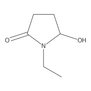 1-Ethyl-5-hydroxy-2-pyrrolidinone Structure