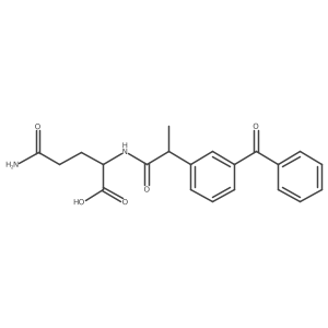 N2-[2-(3-Benzoylphenyl)-1-oxopropyl]-L-glutamine结构式
