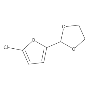 2-(5-Chloro-2-furanyl)-1,3-dioxolane结构式