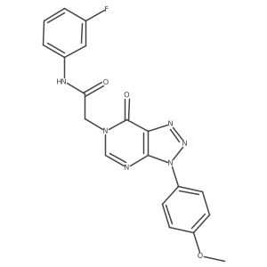N-(3-fluorophenyl)-2-[3-(4-methoxyphenyl)-7-oxo-3H,6H,7H-[1,2,3]triazolo[4,5-d]pyrimidin-6-yl]acetamide Structure