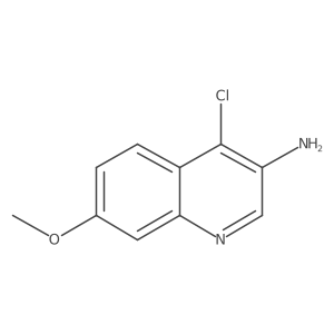 4-Chloro-7-methoxy-3-quinolinamine结构式