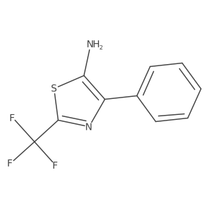 4-Phenyl-2-(trifluoromethyl)-5-thiazolamine结构式