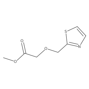 (Thiazol-2-ylmethoxy)acetic acid methyl ester结构式