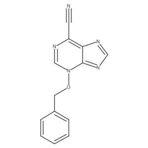3-(Phenylmethoxy)-3H-purine-6-carbonitrile结构式