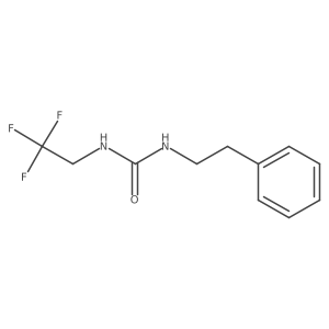 1-(2-Phenylethyl)-3-(2,2,2-trifluoroethyl)urea结构式